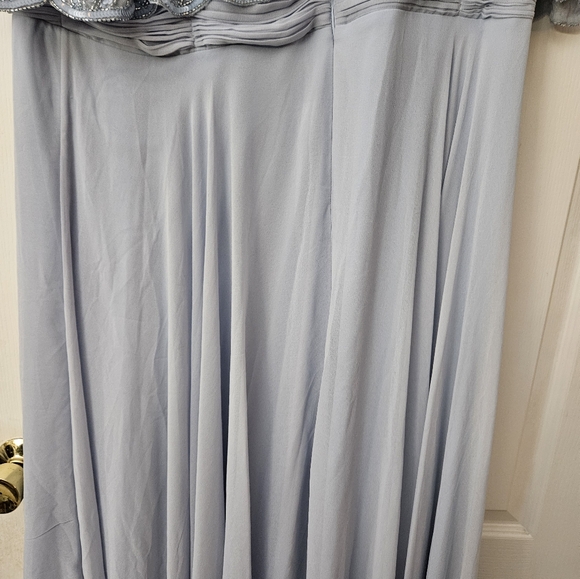 Mac Duggal Beaded Overlay A-Line Gown Powder Blue SZ 20 NWT 9181 $598 - Picture 12 of 15